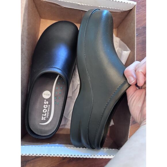 KLOGS USA Black Rubber Slip On Mule Clog Shoe Slip Resistant Mens 11W New In Box - Picture 11 of 12